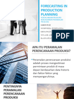 FORECASTING IN PRODUCTION PLANNING New
