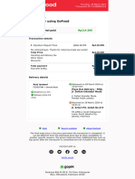 Thanks For Using Gofood: Total Paid