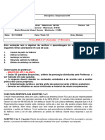 - TAREFA AVALIATIVA 3 - 2020-2 - EMPRESARIAL III - BIMESTRE 2 - Documentos Google