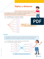 Lámina - Múltiplos y Divisores