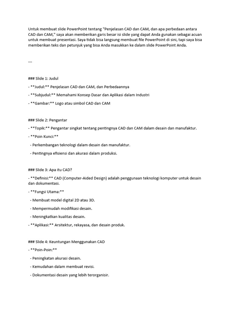 Perbedaan CAD dan CAM dalam Desain | PDF | Seni