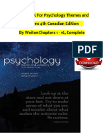 Test Bank For Psychology Themes and Variations 3rd Canadian Edition by Weiten