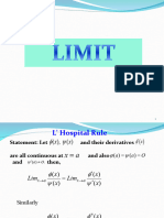 L'Hospital Rule