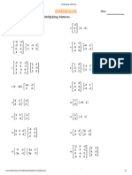 Matrix Worksheet 19