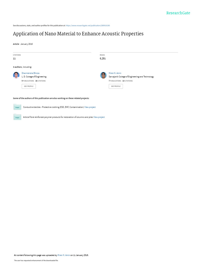 B7 Acoustic | Download Free PDF | Carbon Nanotube | Sound