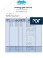 Planilla de Asistencia A Practicas