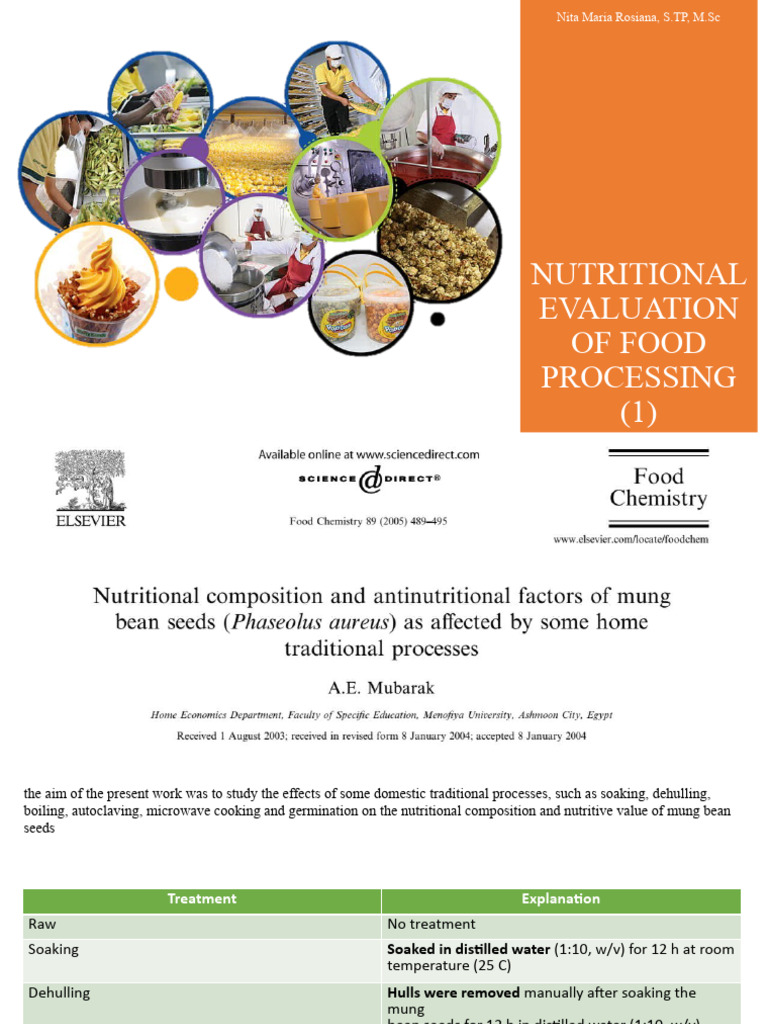 Nutritional Impact of Mung Bean Processing | PDF | Seed | Cooking