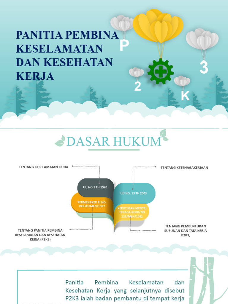 Dasar Hukum dan Tugas P2K3 | PDF