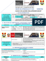 Planificación de La Sesión de Aprendizaje Del Quinto de Secundaria Del 2023[1]