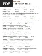 ĐỀ THI THỬ SỐ 7 - Khóa Đề