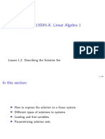 1.2) Parametrizing Solutions