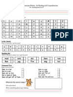 Cognitive Assessment Battery  for Reading and Comprehension  PK