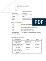 Daftar Riwayat Hidup