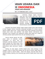 Artikel - Pencemaran Udara Dan Polusi Di Indonesia