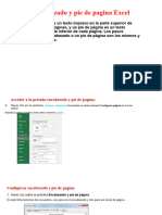 Encabezado y Pie de Pagina Excel