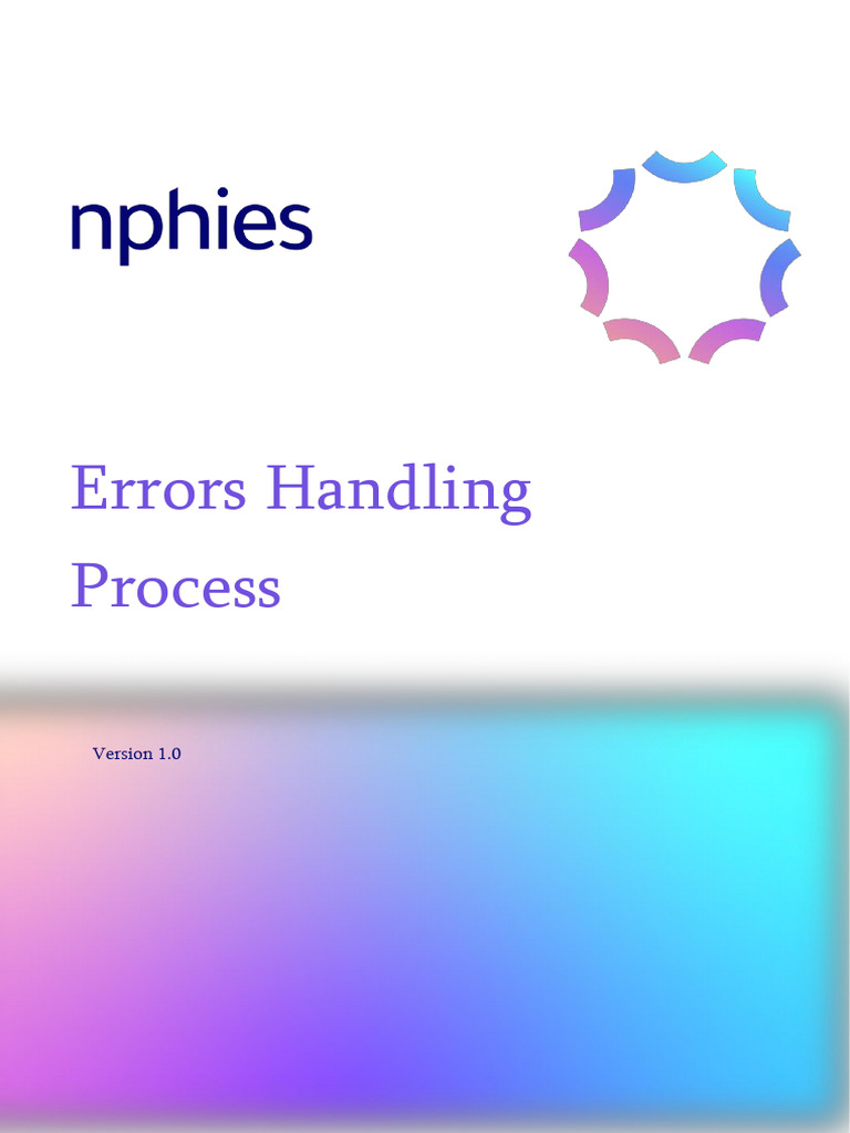 Errors Handeling Process V1.0-12092021 | PDF | Finance & Money ...