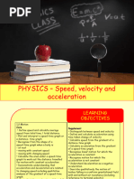 Kinematics (Kec Kelajuan Jarak Perpindahan)