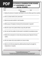 UNEB English Language Paper 1 2024 | PDF | Flood | Water Pollution