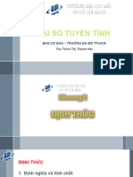 Đại Số Tuyến Tính: Ban Cơ Bản - Trường Đh Mở Tp.Hcm Ths Trịnh Thị Thanh Hải