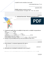 Evaluare Inițială La Istoria Românilor Și Universală