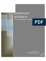 Operation Research (Study Material)