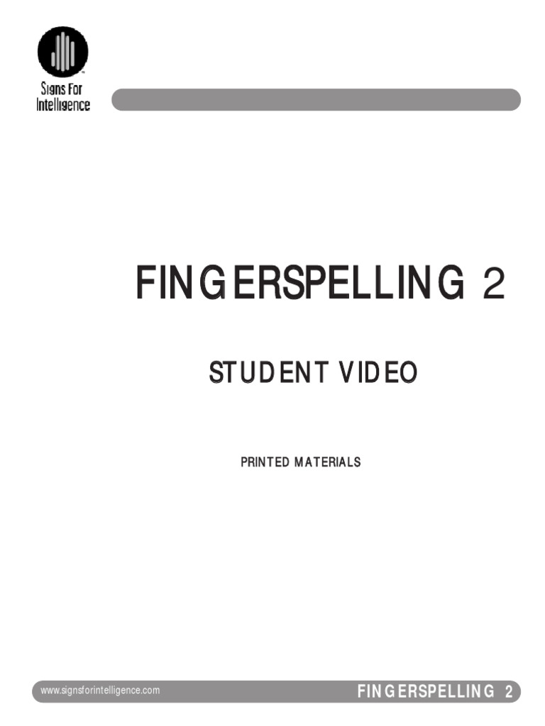 ASL Fingerspelling Lessons Overview | PDF | Moon | Robbery