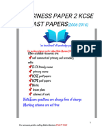 Business PP2 Kcse Past Papers