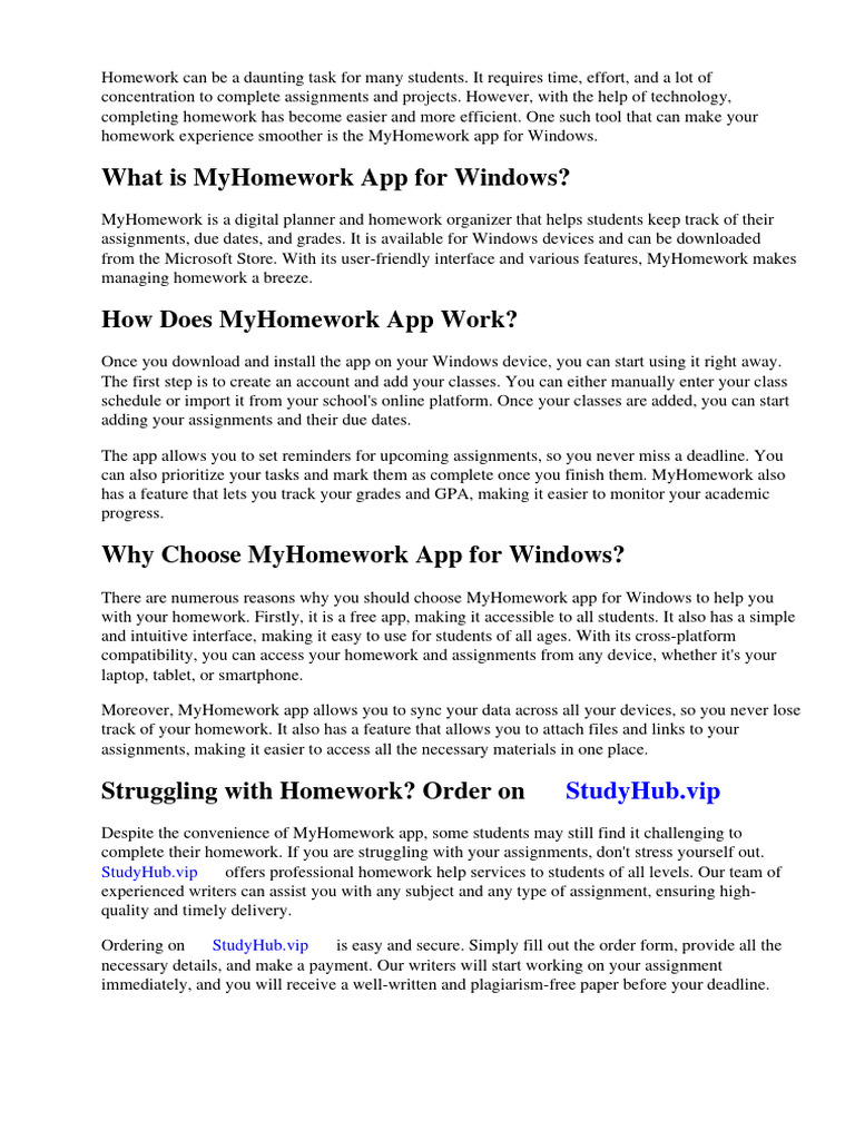Myhomework app for windows pdf mobile app microsoft windows