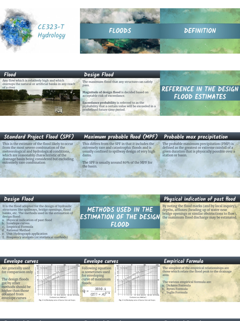 Flood Design and Estimation Methods | PDF | Flood | Drainage Basin