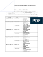 Jadwal Jaga Pendaftaran PKKMB 2024 G1