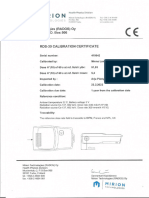 Calibration Certificate 1