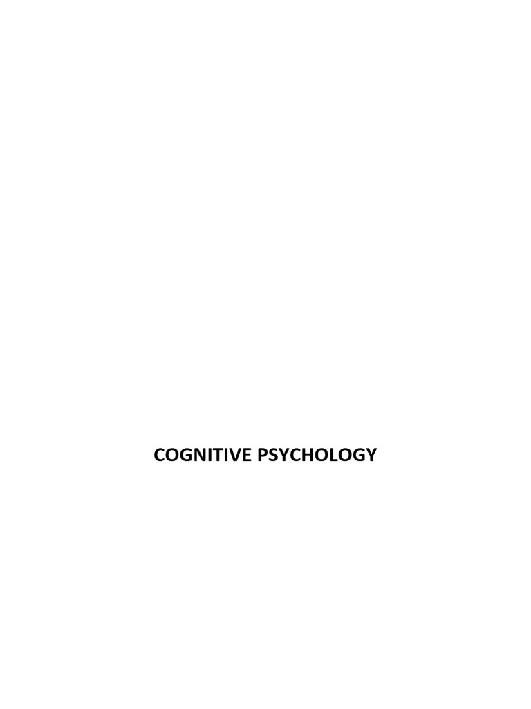All Notes | PDF | Attention | Cognitive Psychology