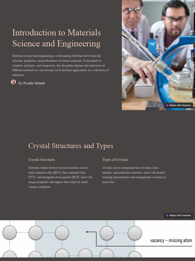 Overview of Materials Science Concepts | PDF | Fracture | Plasticity ...