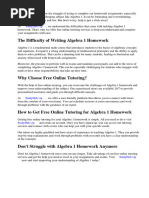 Help Algebra 1 Homework Free Online Tutoring