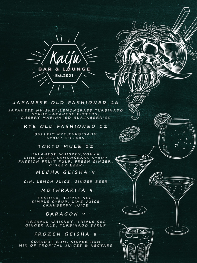 Kaiju Menu21422 | PDF