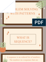 Problem Solving With Patterns