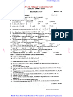 9th Maths EM Annual Exam 2023 Question Paper English Medium PDF Download