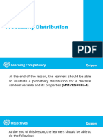 Probability Distribution: Lesson 1.3