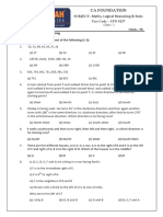 CFN 9257 Maths, Logical Reasoning & Stats QUESTION PAPER