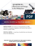 Arts 10 Third Quarter Media Based Arts and Design in the Philippines (1)