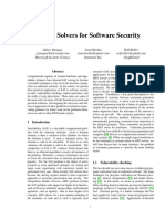 SMT Solvers For Software Security