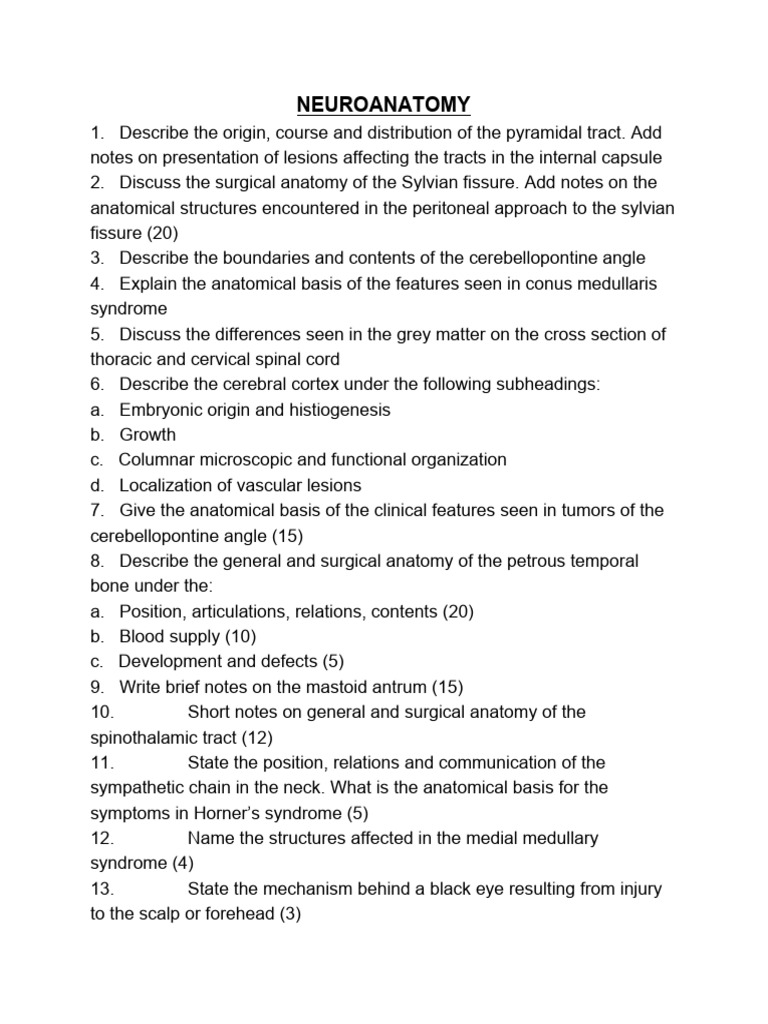 MMED Anatomy revision questions | PDF | Knee | Human Leg