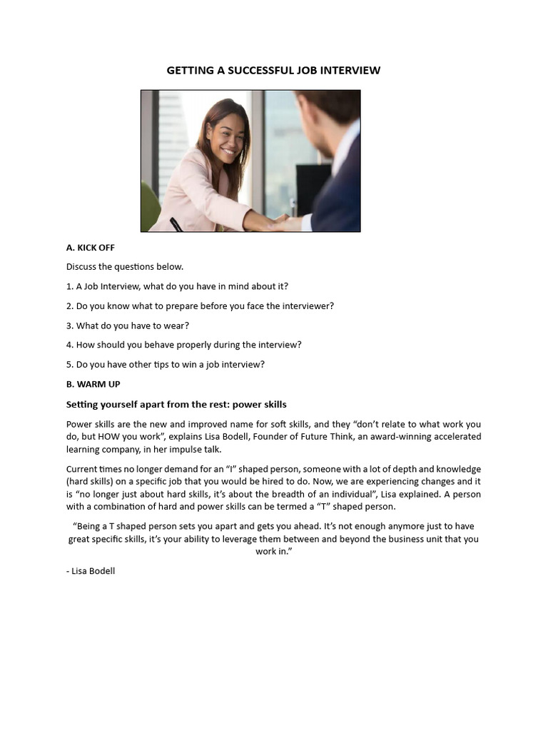 Mastering Job Interview Success | PDF | Clothing | Job Interview