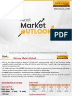 MOSt Market Outlook 20 TH March 2024