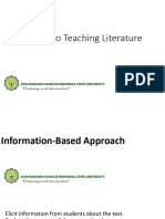 Approaches To Teaching Literature