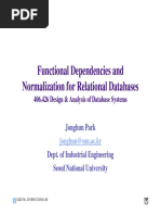 Functional Dependencies and Normalization For Relational Databases