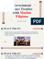 Government Peace Treaties With Muslim Filipinos