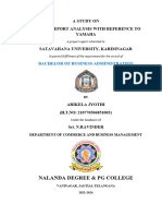 A Study On Annual Report Analysis With Reference To Yamaha: Nalanda Degree & PG College