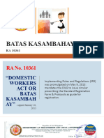 Batas Kasambahay