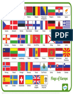 Flags of Europe - Single Page A3